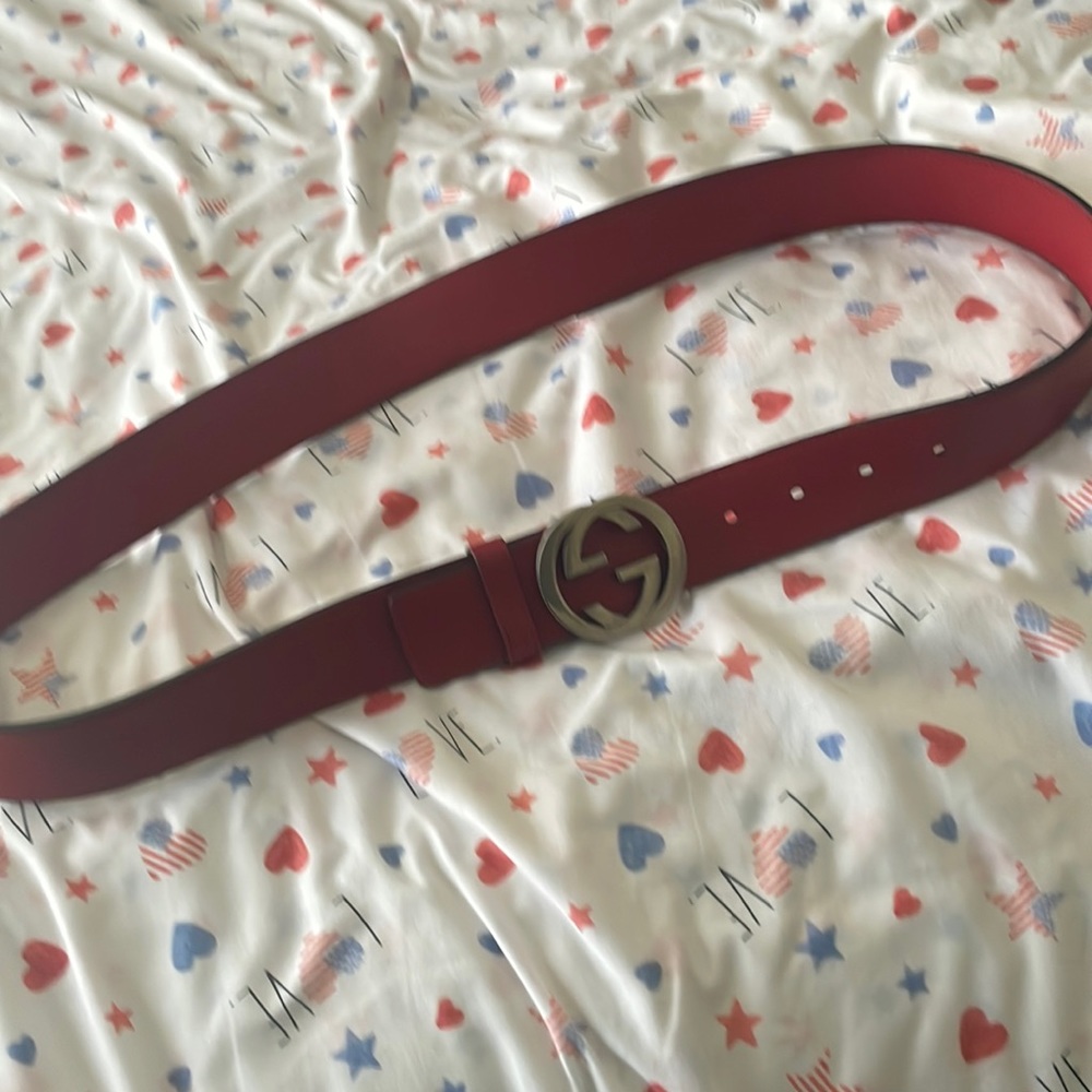 Red Gucci Belt